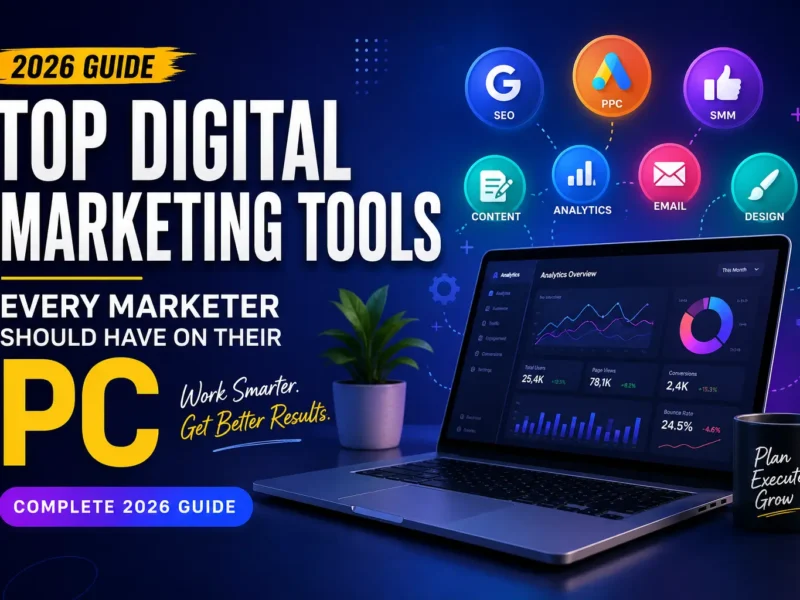 Top Digital Marketing Tools Every Marketer Should Have on Their PC (Complete 2026 Guide)