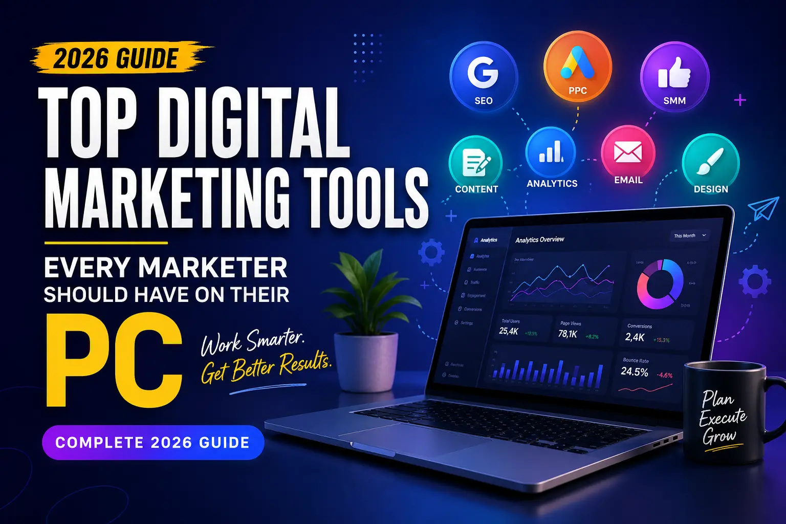 Top Digital Marketing Tools Every Marketer Should Have on Their PC (Complete 2026 Guide)
