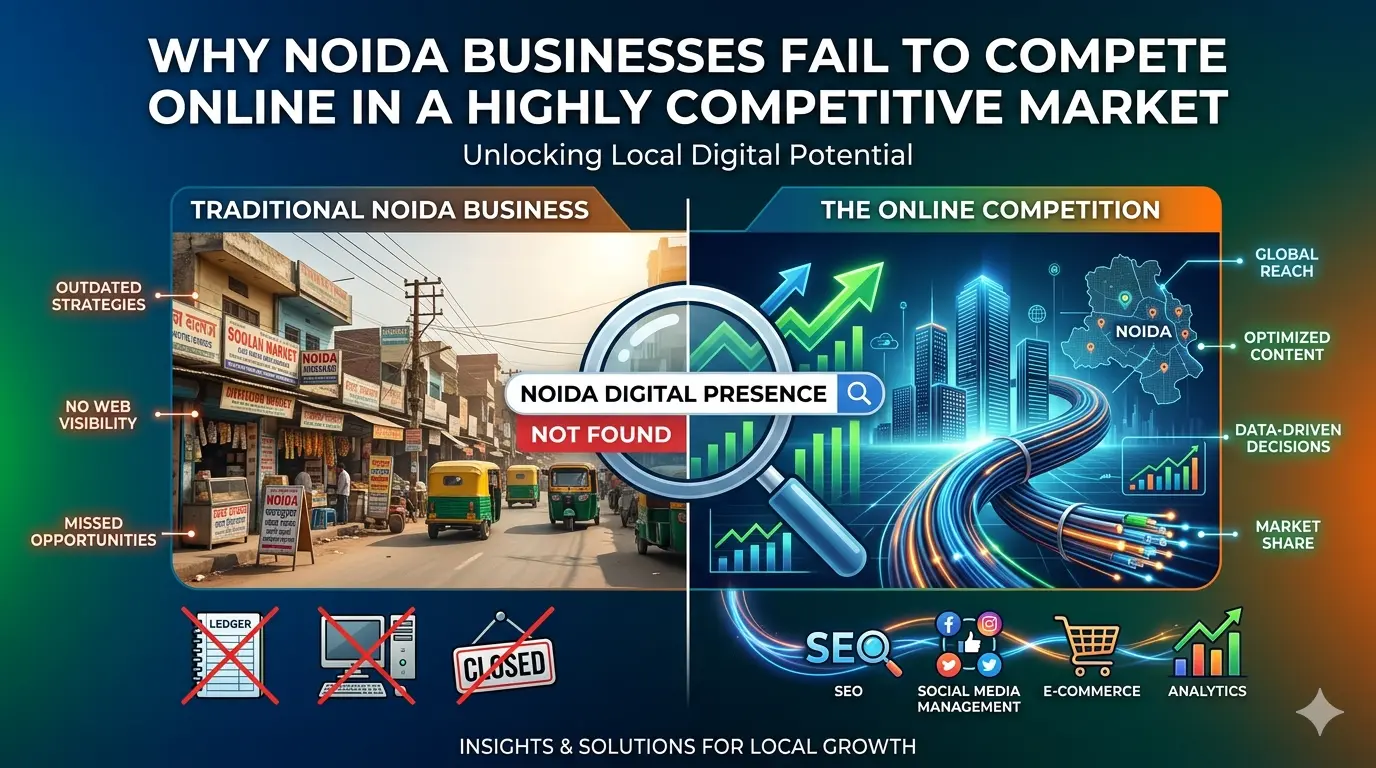 Why Noida Businesses Fail to Compete Online in a Highly Competitive Market