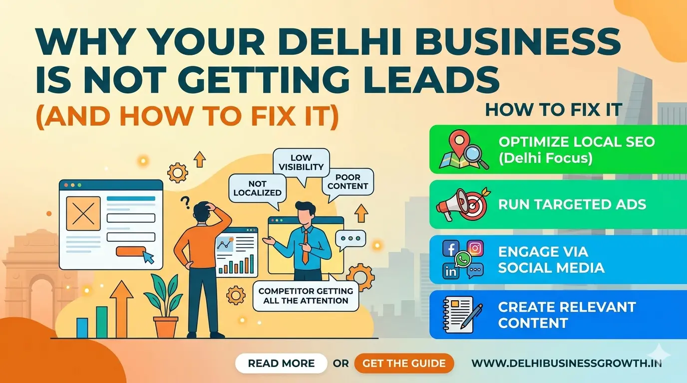 Why Your Delhi Business Is Not Getting Leads (And How to Fix It)
