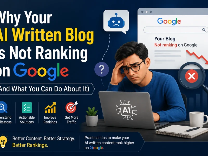 Why Your AI Written Blog Is Not Ranking on Google (And What You Can Do About It)