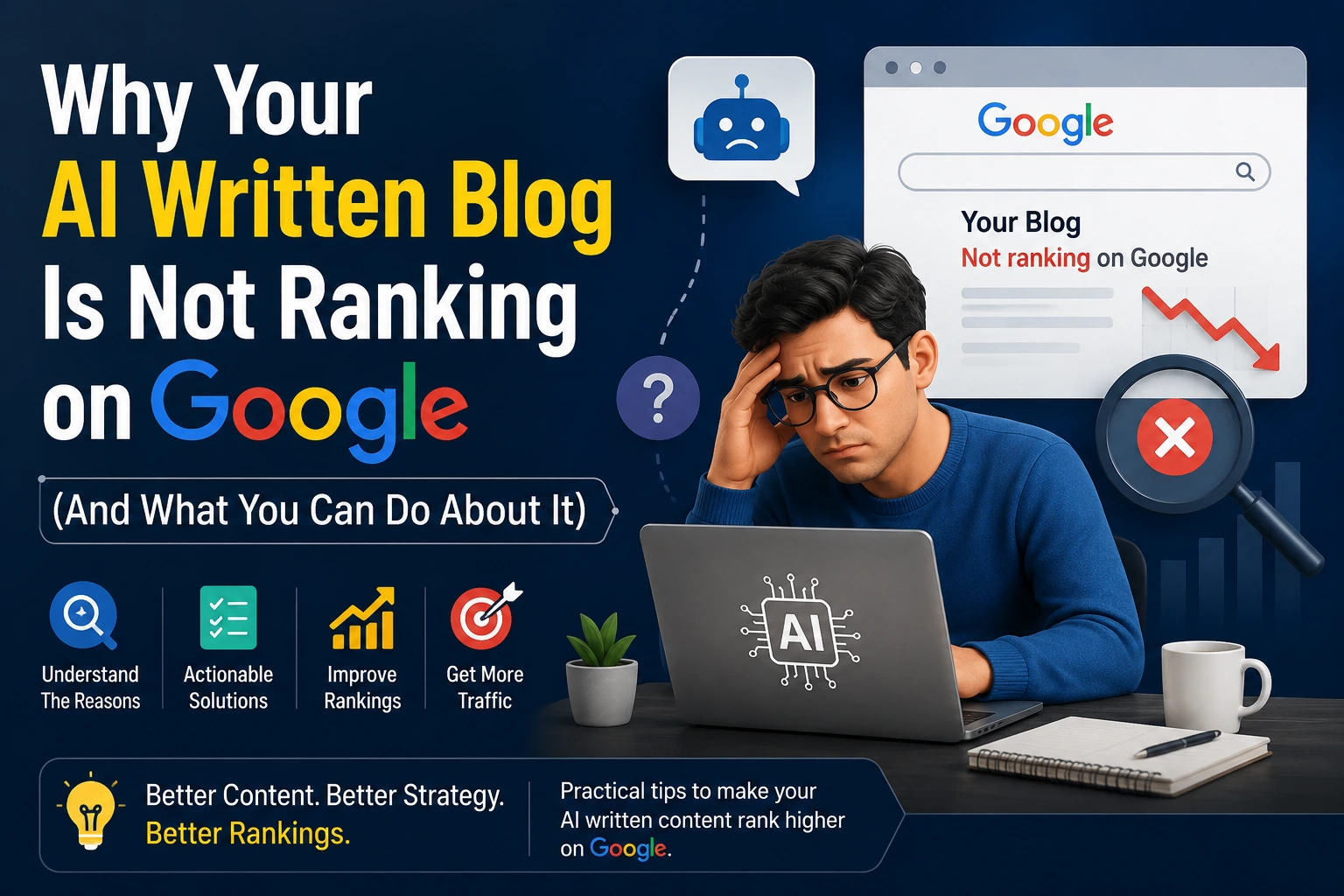 Why Your AI Written Blog Is Not Ranking on Google (And What You Can Do About It)