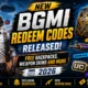 New BGMI Redeem Codes Released: Free Backpacks, Weapon Skins and More